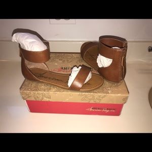 NEW Brown Open toe ankle strapped Sandals